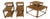 Heywood Wakefield Ashcraft Line Three Tier Step Tables and Two Tiered Corner Table For Sale