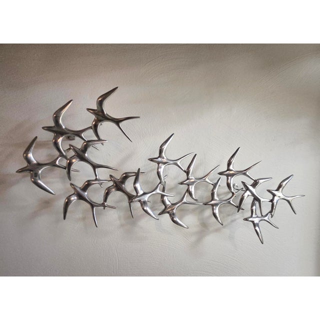 Curtis Jere, Birds in Flight Wall Sculpture, 1979, Aluminum For Sale - Image 4 of 8