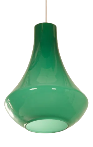Green Opaline Pendant Lamp, 1960s
