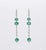 Natural 2.41cts Emerald & 0.35cts Diamond Earring in 14k White Gold For Sale In New York - Image 6 of 8