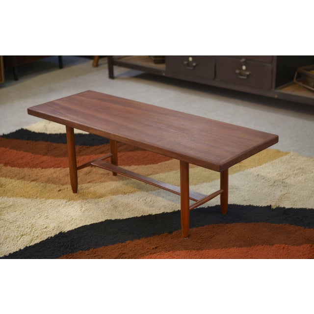Brown Scandinavian Teak Coffee Table, 1960s For Sale - Image 8 of 15
