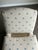 Late 20th Century Vintage Baker Milling Road Upholstered Slipper Lounge Chair in Blue & Ivory Fabric For Sale - Image 5 of 9