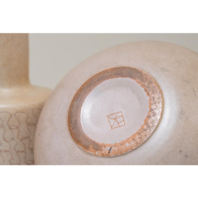 Vintage Ceramic and Silver Vases by Jordi Aguade, 1976, Set of 2 For Sale - Image 4 of 8