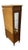 A fine French Directoire style vitrine cabinet in mahogany, surmounted by a shaped white marble top above a glazed display...