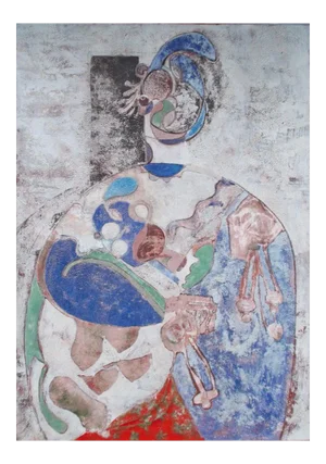 Sax Berlin Motherhood: Contemporary Surrealist Oil Painting by Sax Berlin 2012