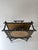 Chinoiserie-Style Magazine Rack in Wood and Silk, 1920s For Sale - Image 4 of 18