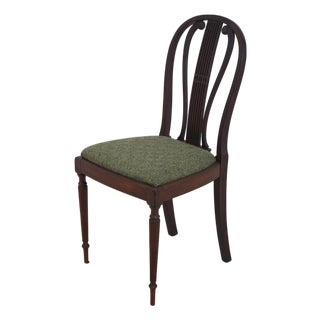 Vintage Mahogany Balloon Back Sheraton Side Chair For Sale