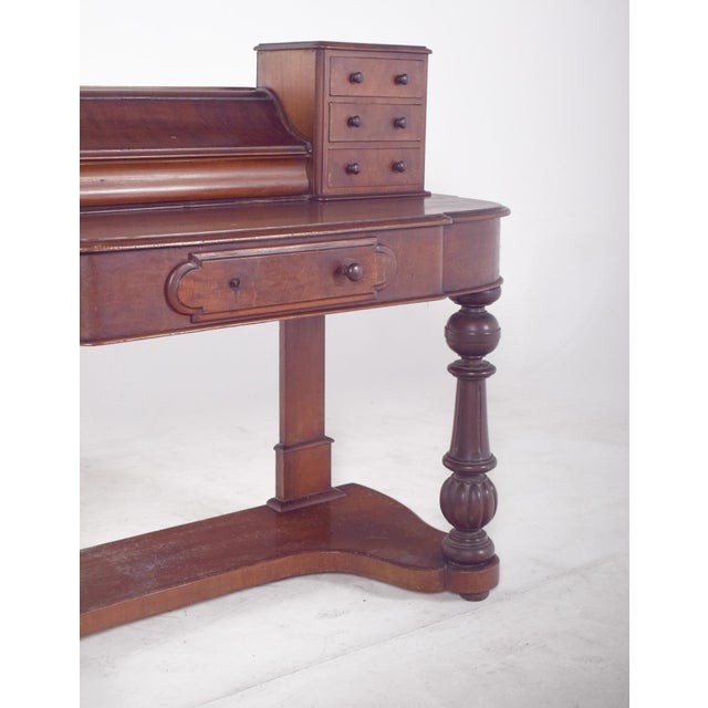 Antique English Desk with Carved Feet, 1890s For Sale - Image 10 of 14