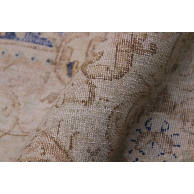 1990s Retro Persian Brown/Blue Wool Rug - 10'1'' X 12'9'' For Sale - Image 5 of 10
