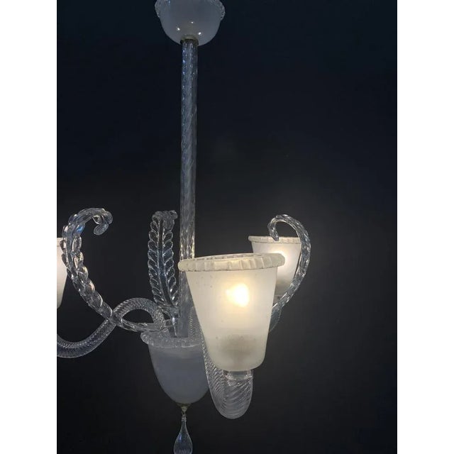 Fantastic chandelier of the 1950s about discreet conditions attributed to the Barovier company It is all original, it has...