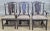Store Item: Set Of 6 ELDRED WHEELER Dining Room Chairs Black Finish Black Check Seats Description: Set Of 6 ELDRED WHEELER...