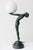 Black Art Deco Lueur Lumineuse Lamp by Max Le Verrier, France, 1930 For Sale - Image 8 of 10