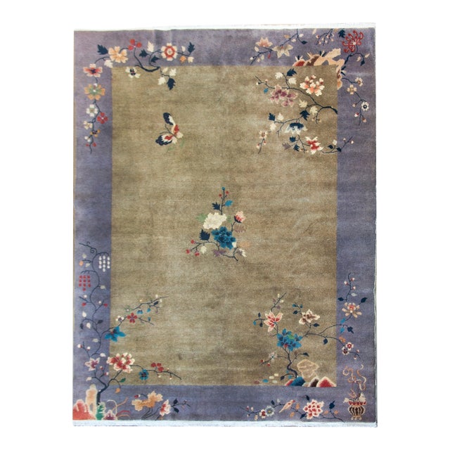 Early 20th Century Chinese Art Deco Rug For Sale