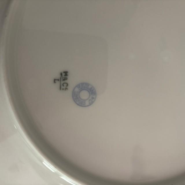 Haviland & Co. Antique Late 19th C. Haviland Limoges Meadow Visitors Dinner Plates, Set of 5, France For Sale - Image 4 of 5