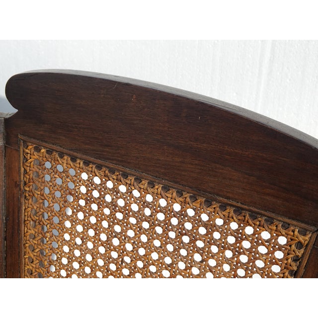 Unique Antique French Country Cane Chaise Lounge Chair ~ Day Bed For Sale - Image 12 of 18