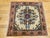 Vintage Persian Bakhtiari Rug, Hand-Knotted Wool, Floral Pattern, Ivory & Rust Red, 3x3 For Sale - Image 4 of 12