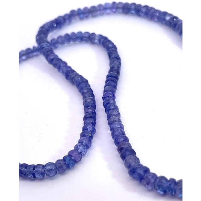 2000 - 2009 Tanzanite Beads on Chain Silver For Sale - Image 5 of 9
