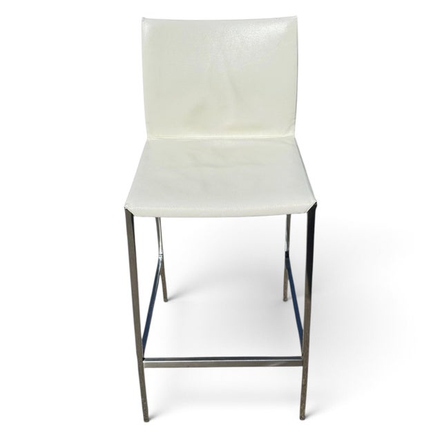 Zanotta Zanotta Lio Leather Counter Stools- A Set of 4 For Sale - Image 4 of 10