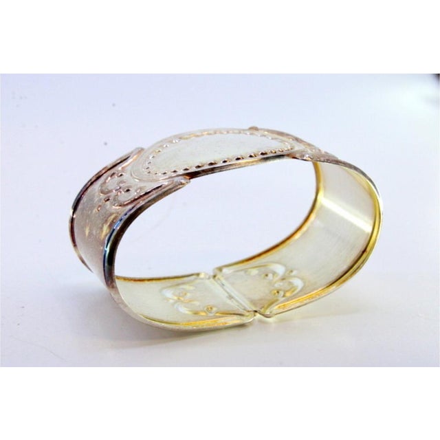 Metal Napkin Ring with Reliefs For Sale - Image 7 of 7