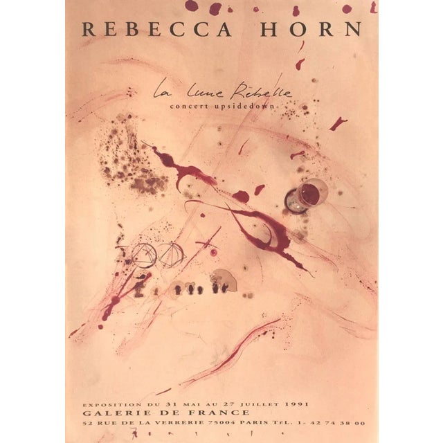 1991 Rebecca Horn Galerie De France Poster For Sale
