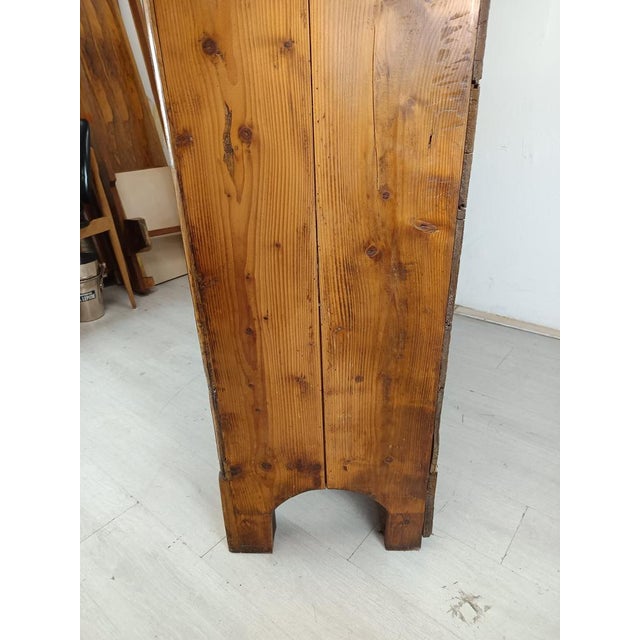 Antique Rustic Ash and Fir Wardrobe For Sale - Image 11 of 18