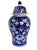 Blue and White Porcelain Climbing Vine Lidded Vase 18"h For Sale - Image 4 of 7