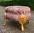 A beautiful 1970s French Louis XVI-style bench, crafted from hand-carved solid beechwood with a luminous gold leaf finish...