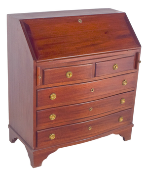 Antique Paper Chest of Drawers in Mahogany, 1890s
