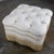 Late 20th Century Traditional Large Ottoman Ecru Upholstered Pillow Top With Bullion Fringe For Sale - Image 18 of 18