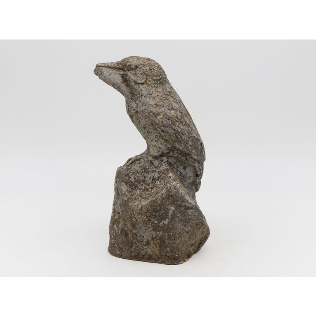 Reconstituted Stone Raven, English Mid 20th C. For Sale - Image 4 of 18