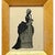 Wood Vintage Silhouette Portraits in Gold Frames - Pair For Sale - Image 7 of 12