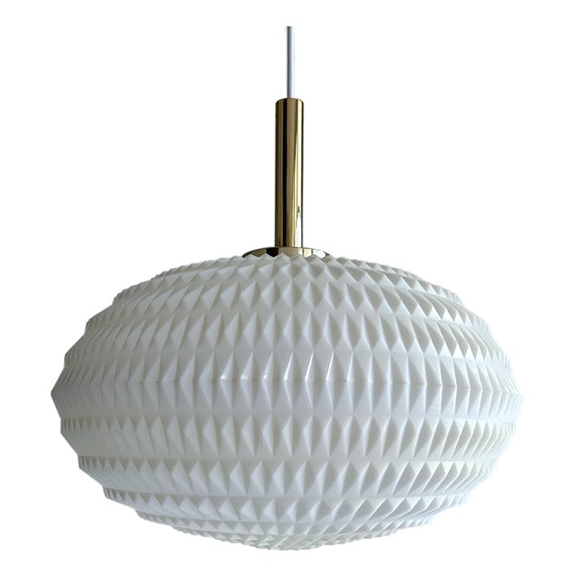 Vintage Cocoon Pendant Light by Aloys Gangkofner for Erco, 1950s For Sale