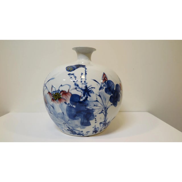 White Early 21st Century Artisan Porcelain Vase Vessel For Sale - Image 8 of 9