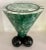 Modern Tessellated Malachite Cone Shape Table with Black Marble Tessellated Sphere Legs For Sale - Image 3 of 12
