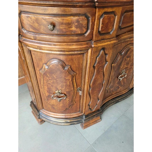 Wood Italian Shaped Sideboard, 1950s For Sale - Image 7 of 13