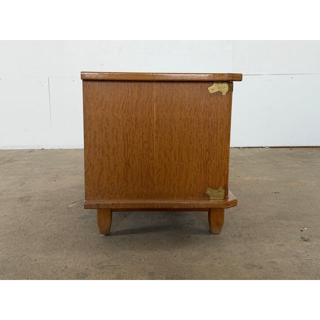 Brown Scandinavian Modern Oak Chest from Henning Kjærnulf, Denmark, 1960s For Sale - Image 8 of 12