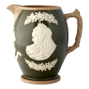 1897 Queen Victoria Raised Relief Jug
