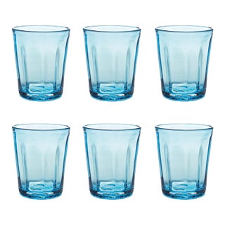 Zafferano Bei Tumbler Aqua - Set of 6 For Sale