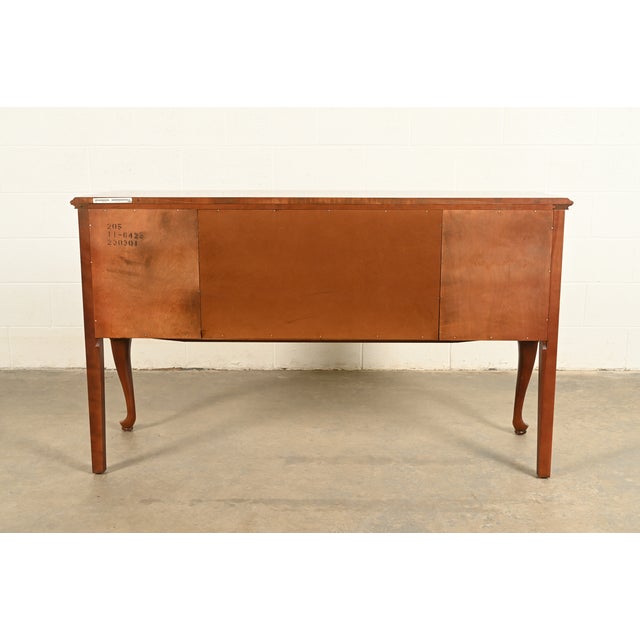 Ethan Allen Georgian Solid Cherry Wood Sideboard Credenza or Buffet For Sale - Image 15 of 17