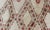 Textile Vintage Beni Ouarain Moroccan Rug in White, Ivory, Taupe, Green and Rose Colors For Sale - Image 7 of 13
