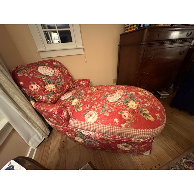 Traditional Brunschwig & Fils Upholstered Chaise Set For Sale - Image 3 of 8