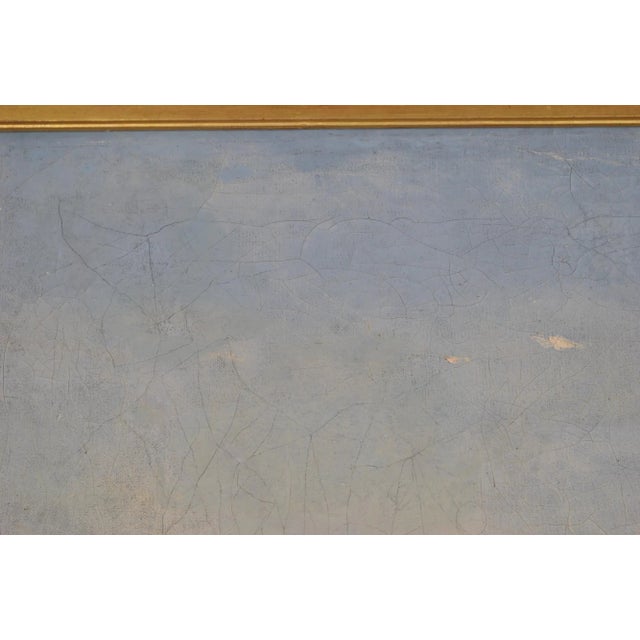 Blue F Berré, HST Navire devant Constantinople, 19th Century, Oil on Canvas, Framed For Sale - Image 8 of 17