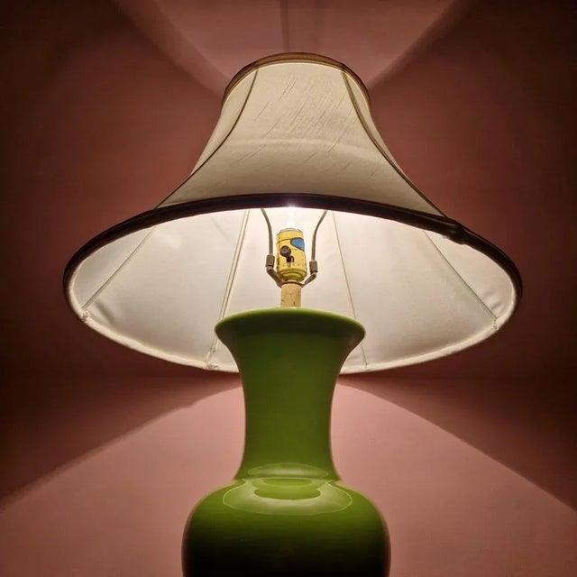 Mid-Century Modern Large Ceramic Table Lamp from Underwriters Laboratories, USA, 1960s For Sale - Image 3 of 10