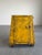 Rustic Vintage Industrial Yellow Metal Rolling Cabinet Cart For Sale - Image 3 of 12