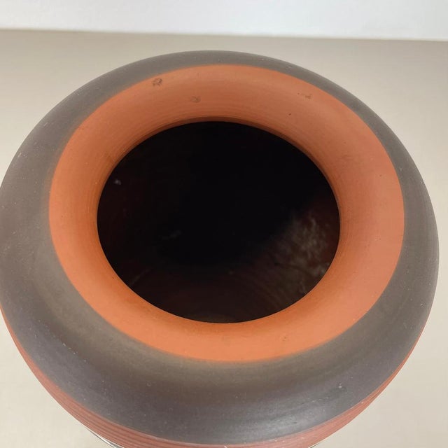 Zig Zag Fat Lava Ceramic Vases from Ilkra Ceramics, 1950s For Sale - Image 10 of 18