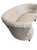 Mid-Century Modern Vintage Mid-Century Danish "Banana" Curved Boucle / Sheepskin Settee For Sale - Image 3 of 11