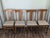 Farmhouse Early 1900's Quartersawn Tiger Oak T-Back Dining Chairs - Set of 4 For Sale - Image 3 of 11