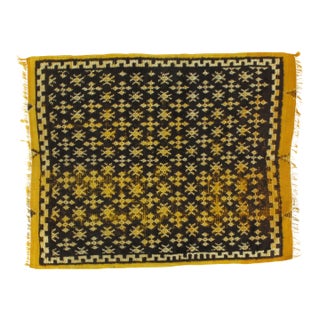 Vintage Moroccan Rug , 3'5" X 5'3" For Sale