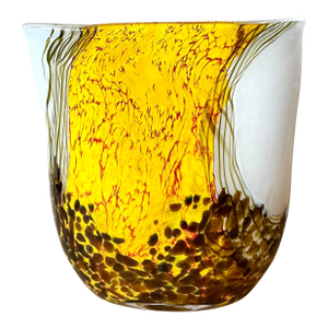 Vintage Boho Volcano Glass Vase