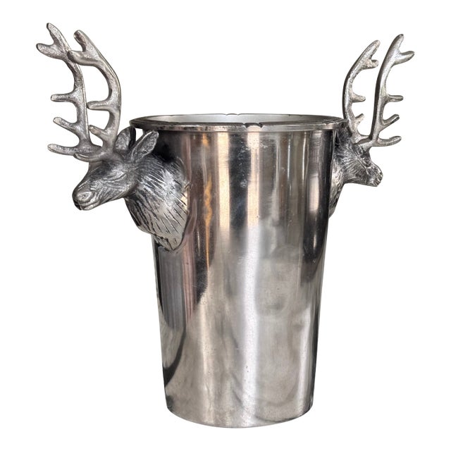 Culinary Concepts London Stag Motif Wine Bottle Chiller For Sale